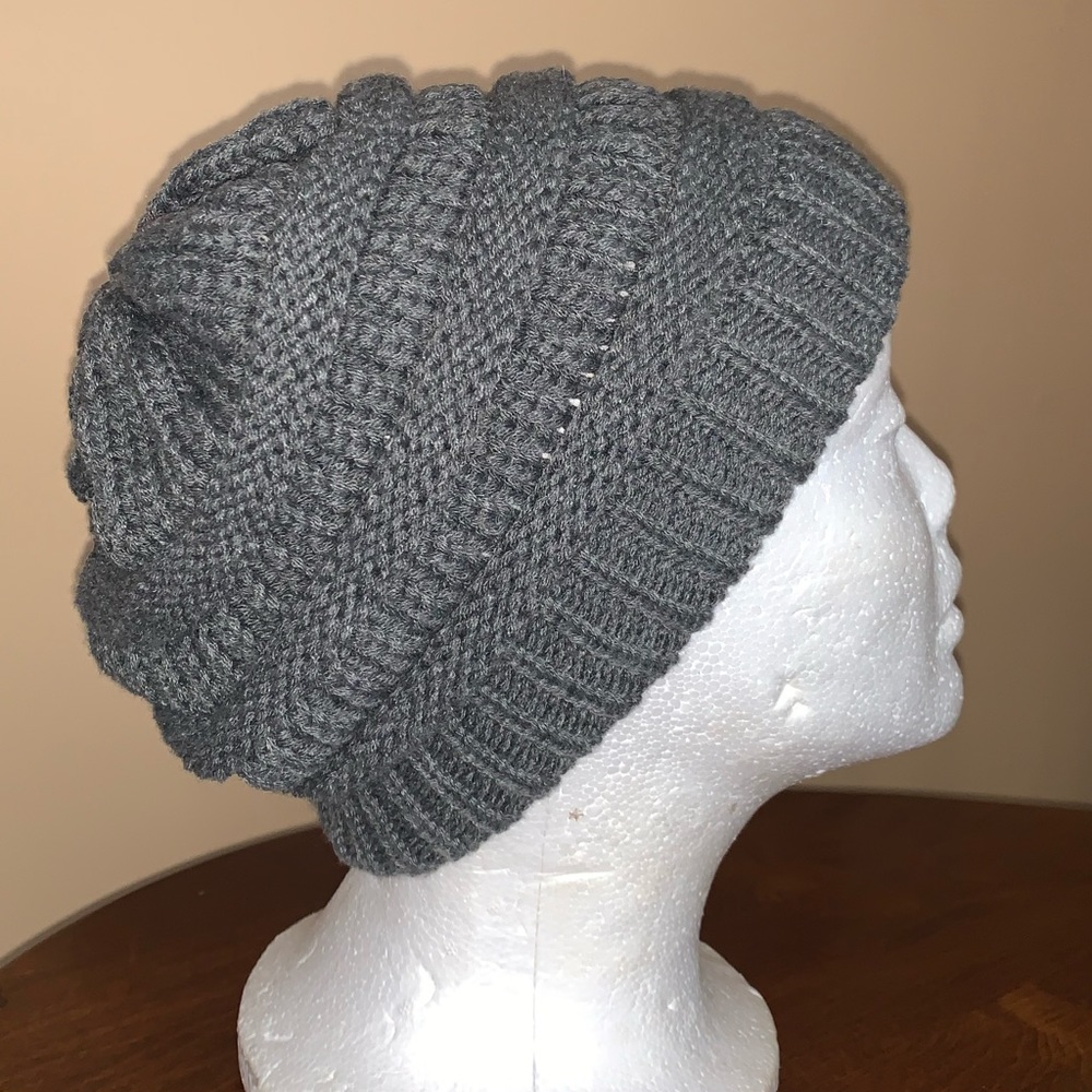 Gray Knit Hat - Picture 3 of 5